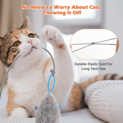 Electric Cat Teaser,  Door-Mounted Interactive Cat Toy— Two Fun Exercise Modes