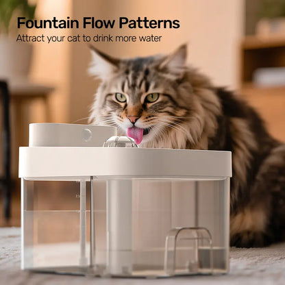 Cat Water Fountain, 2.4GHz Wi-Fi App Control Automatic  Separated Clean
