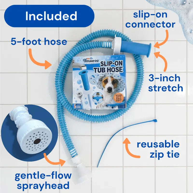 No-Install Tub Hose With Sprayer – 5 ft.  Bath, Pet Care