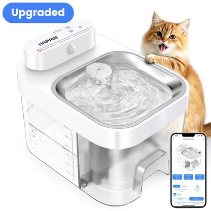 Cat Water Fountain, 2.4GHz Wi-Fi App Control Automatic  Separated Clean