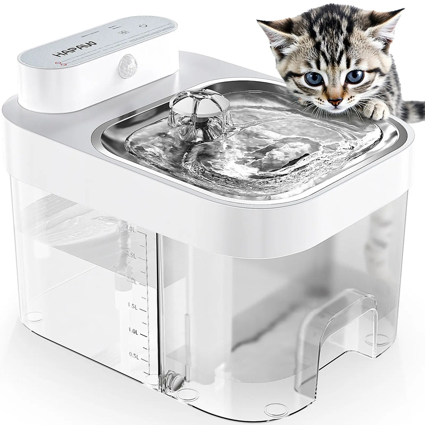 Cat Water Fountain, 2.4GHz Wi-Fi App Control Automatic  Separated Clean