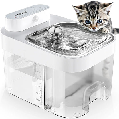 Cat Water Fountain, 2.4GHz Wi-Fi App Control Automatic  Separated Clean