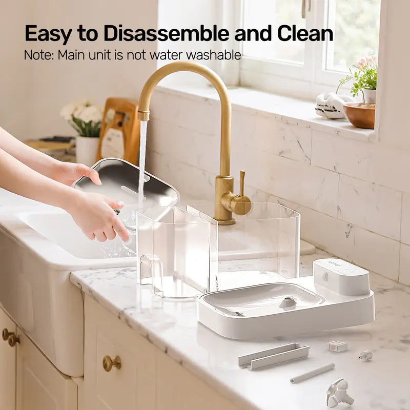 Cat Water Fountain, 2.4GHz Wi-Fi App Control Automatic  Separated Clean