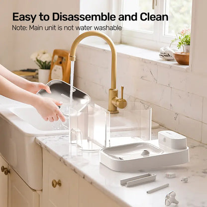 Cat Water Fountain, 2.4GHz Wi-Fi App Control Automatic  Separated Clean