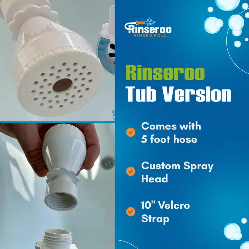 No-Install Tub Hose With Sprayer – 5 ft.  Bath, Pet Care